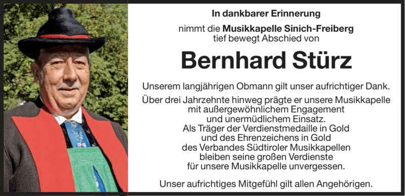 Bernhard Stürz (Obmann Stellvertreter)